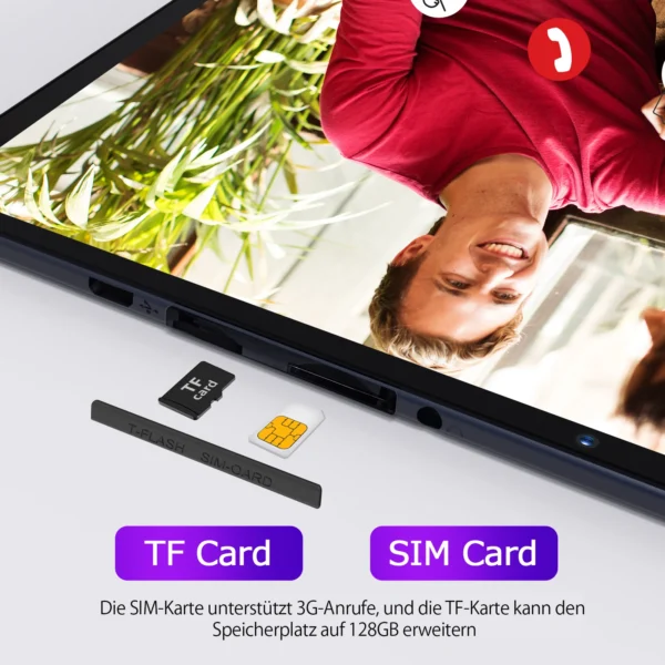 PRITOM-Tablet PC com slot SIM, Android 10, 64 GB, Quad Core - Image 4