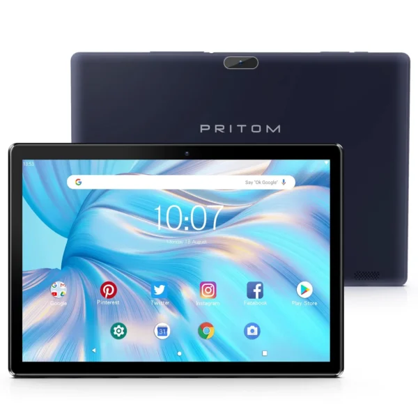 PRITOM Android 10 Tablet 10.1 Polegada 2GB RAM 64GB ROM Processador