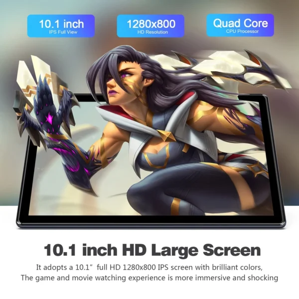 PRITOM Android 10 Tablet 10.1 Polegada 2GB RAM 64GB ROM Processador - Image 5