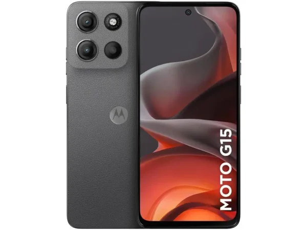 Smartphone Motorola Moto G15 256GB Grafite 4G 12GB 6,7" Câm. Dupla Selfie 8MP