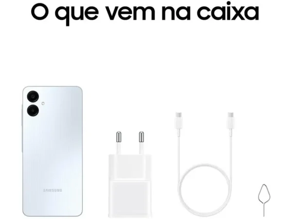Smartphone Samsung Galaxy A06 128GB 4GB RAM Branco 6,7" Câm. Dupla + Selfie 8MP - Image 4