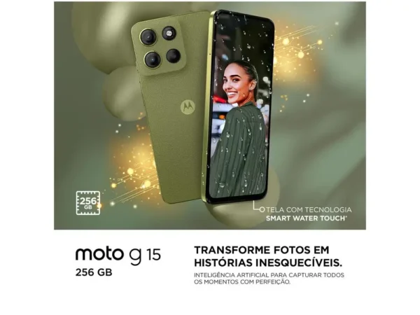Smartphone Motorola Moto G15 256GB Grafite 4G 12GB 6,7" Câm. Dupla Selfie 8MP - Image 5