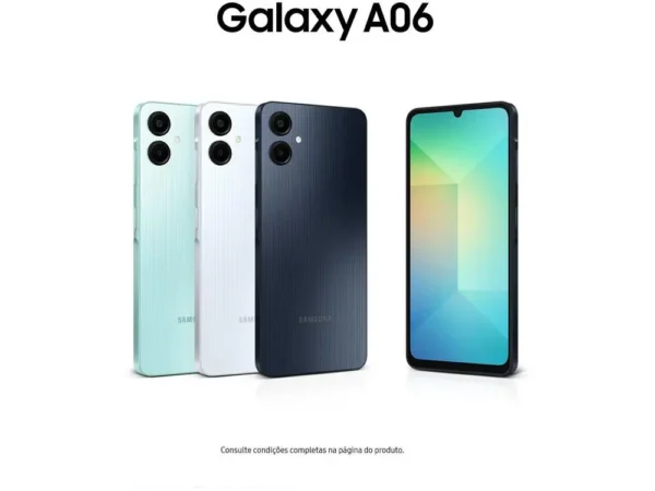 Smartphone Samsung Galaxy A06 128GB 4GB RAM Branco 6,7" Câm. Dupla + Selfie 8MP - Image 2