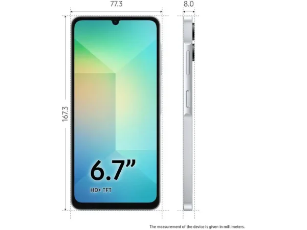 Smartphone Samsung Galaxy A06 128GB 4GB RAM Branco 6,7" Câm. Dupla + Selfie 8MP - Image 3